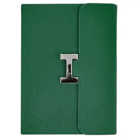 Ежедневник недатированный А5 112, обложка кожзам, зеленая