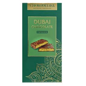 Шоколад темный Chokodelika Dubai Pistachio с начинкой 180г