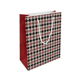 Пакет бумажный, подарочный, Be Smart, 25х32см, Cage, красный
