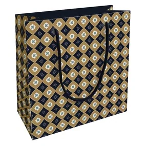 Пакет бумажный, подарочный, Be Smart, 20х20см, Gentleman, горчичный