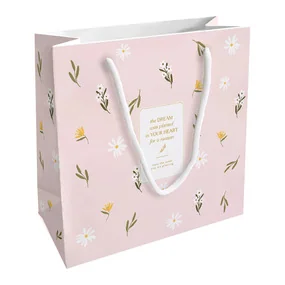 Пакет бумажный, подарочный, Be Smart, 20х20см, April, розовый