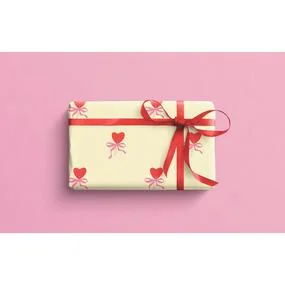 Бумага упаковочная БУММАГИЯ Сердца-леденцы