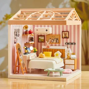 Конструктор сборный интерьерный Fairy Care Роскошная тёплая семейная спальня, 82 деталей, 8+