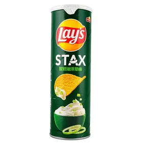 Чипсы картофельные Lay's Stax Sour Cream & Onion со вкусом сметаны и лука 90г