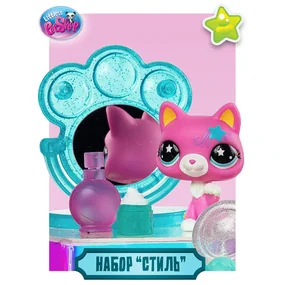 Игрушка-фигурка Littlest Pet Shop: Стиль Собираемся с Кошкой