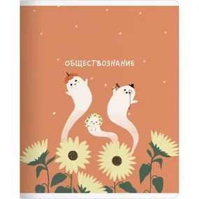 Тетрадь общая ученическая, Be Smart, 165х203мм, 48л, клетка, скрепка, Буу/Boo, обществознание