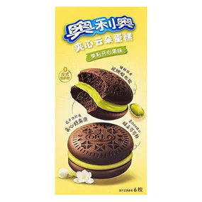 Печенье Oreo Airy Cake Jasmine Pistachio со вкусом Жасмина и Фисташки 132г