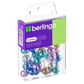 Кнопки силовые Berlingo, 50 шт, металлизированные
