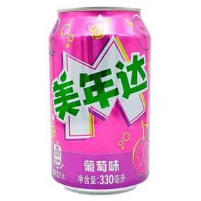 Напиток газированный Mirinda Grape со вкусом винограда, 330мл